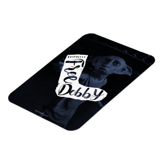 Harry Potter | "Free Dobby" Sock Typografie Magneet (Linkerzijde)