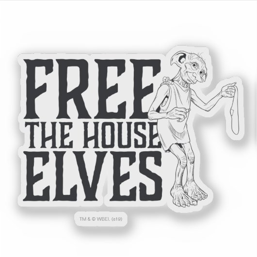 Harry Potter | Free The House Elves Sticker (Voorkant)