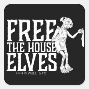 Harry Potter   Free The House Elves Vierkante Sticker