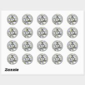 Harry Potter | Geometrisch Reliek Symbool Ronde Sticker (Vel)