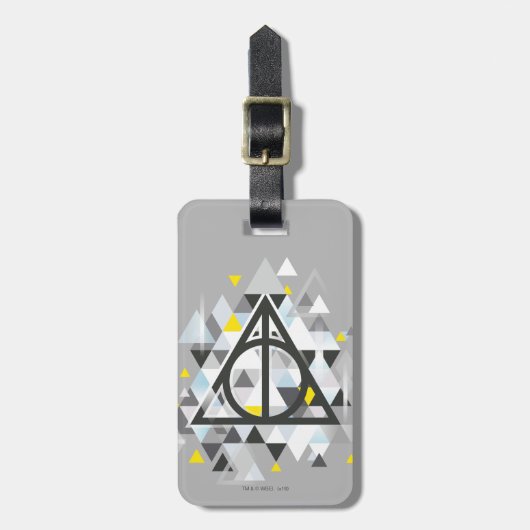 Harry Potter | Geometrisch Symbool van de Doodsbek Bagagelabel (Voorkant verticaal)