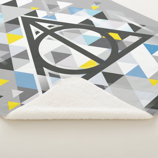 Harry Potter | Geometrisch symbool voor de dode ho Sherpa Deken (3/4)
