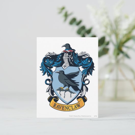 Harry Potter | Gothic Ravenclaw Crest Briefkaart (Staand voorkant)