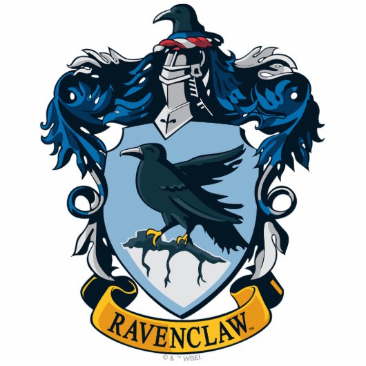 Harry Potter | Gothic Ravenclaw Crest Fotobeeldje Sleutelhanger (Voorkant)