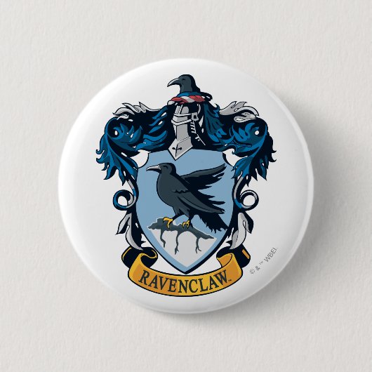 Harry Potter | Gothic Ravenclaw Crest Ronde Button 5,7 Cm (Voorkant)