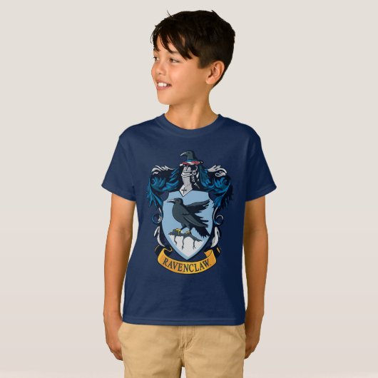 Harry Potter | Gothic Ravenclaw Crest T-shirt (Voorkant volledig)