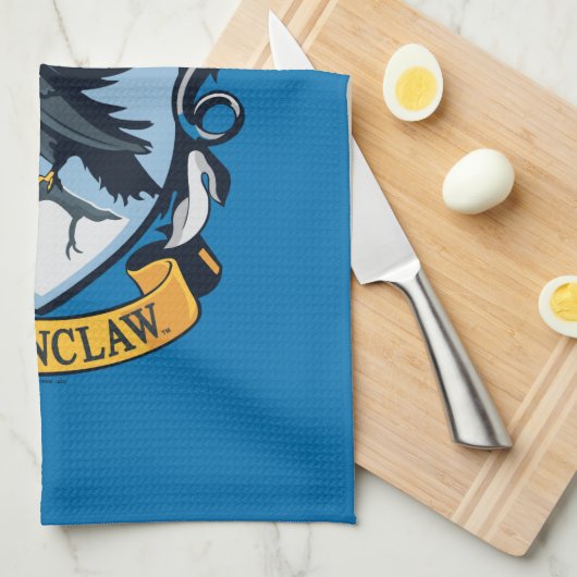Harry Potter | Gothic Ravenclaw Crest Theedoek (Quarter Fold)