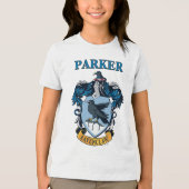 Harry Potter  | Gothic Ravenclaw Crest Tri-Blend Shirt (Voorkant)