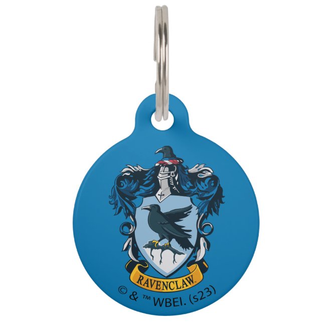 Harry Potter | Gotische Ravenclaw Wapen Huisdierpenning (Voorkant)