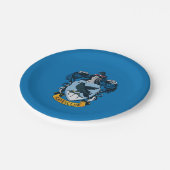 Harry Potter | Gotische Ravenclaw Wapen Papieren Bordje (Gekanteld)