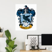 Harry Potter | Gotische Ravenclaw Wapen Poster (Thuiskantoor)