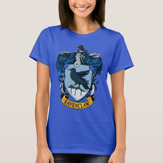 Harry Potter | Gotische Ravenclaw Wapen T-shirt (Voorkant)