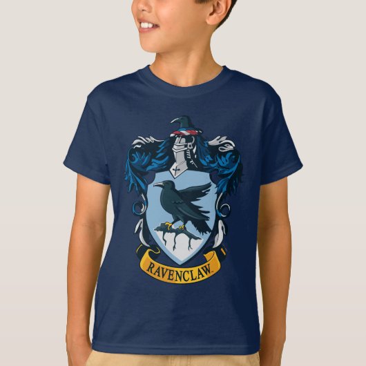 Harry Potter  | Gotische Ravenclaw Wapenschild T-shirt (Voorkant)