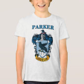Harry Potter  | Gotische Ravenclaw Wapenschild Tri-Blend Shirt (Voorkant)