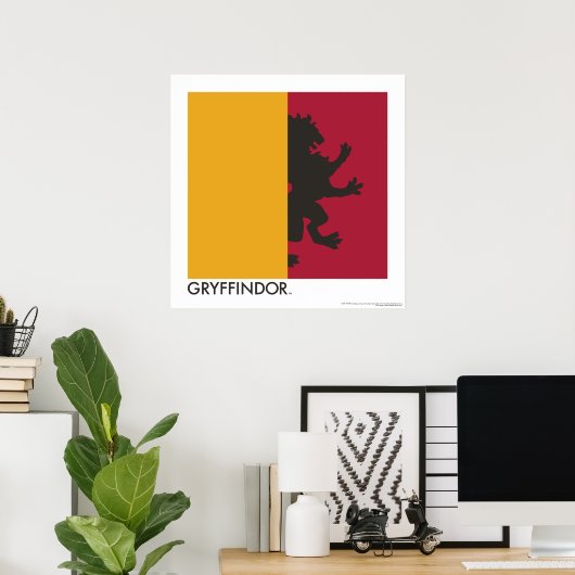 Harry Potter | Grafisch gebied Gryffindor House Pr Poster (Thuiskantoor)