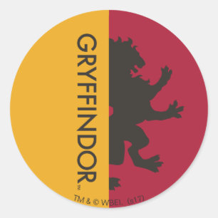 Harry Potter   Grafisch gebied Gryffindor House Pr Ronde Sticker