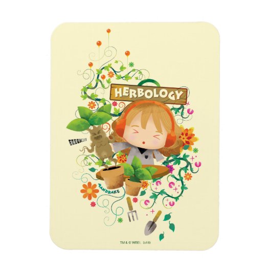 Harry Potter | Grafisch klasse Hermione Herbology Magneet (Verticaal)