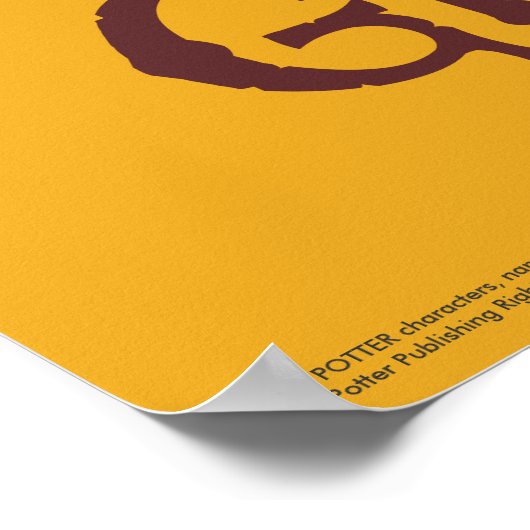 Harry Potter | Grafisch programma Gryffindor Lion Poster (Hoek)