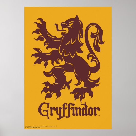 Harry Potter | Grafisch programma Gryffindor Lion Poster (Voorkant)