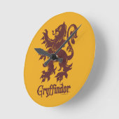 Harry Potter | Grafisch programma Gryffindor Lion Ronde Klok (Hoek)