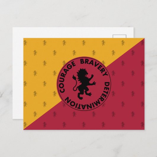 Harry Potter | Grafische kaart GRYFFINDOR™ House (Voorkant / Achterkant)