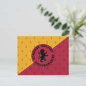 Harry Potter | Grafische kaart GRYFFINDOR™ House (Staand voorkant)