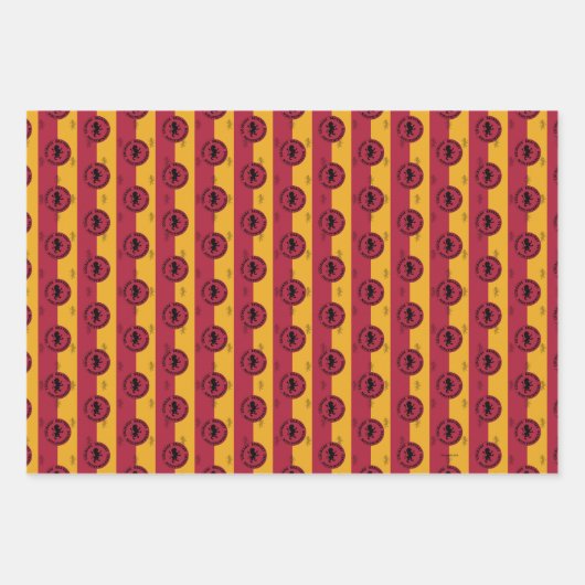 Harry Potter | Grafische kaart GRYFFINDOR™ House Inpakpapier Vel (Voorkant 2)