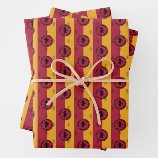 Harry Potter | Grafische kaart GRYFFINDOR™ House Inpakpapier Vel (In situ)