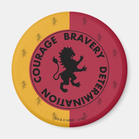 Harry Potter | Grafische kaart GRYFFINDOR™ House Magneet (Voorkant)
