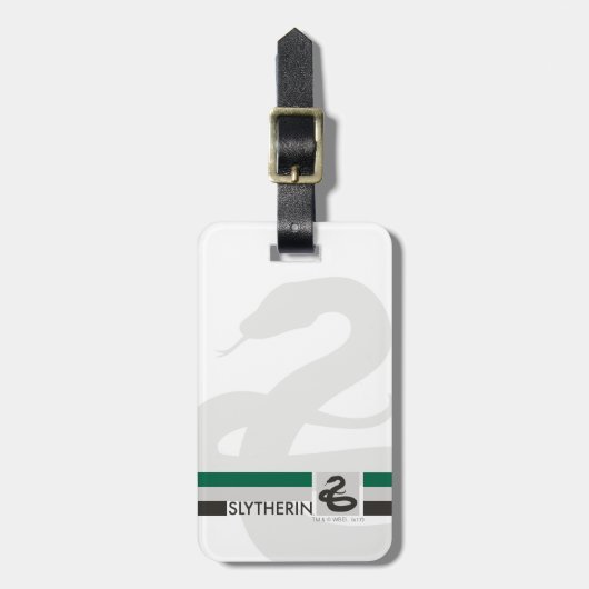 Harry Potter| Grafische kaart Slytherin House Bagagelabel (Voorkant verticaal)