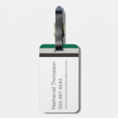 Harry Potter| Grafische kaart Slytherin House Bagagelabel (Achterkant verticaal)