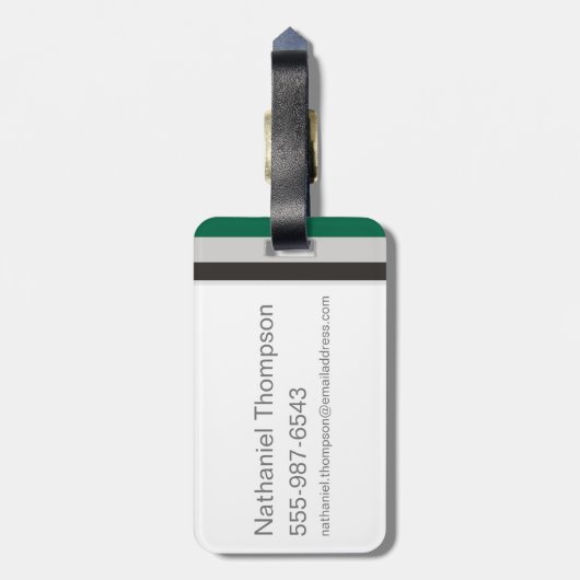 Harry Potter| Grafische kaart Slytherin House Bagagelabel (Achterkant verticaal)