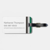 Harry Potter| Grafische kaart Slytherin House Bagagelabel (Achterkant horizontaal)