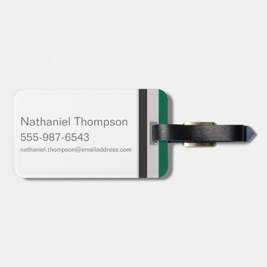 Harry Potter| Grafische kaart Slytherin House Bagagelabel (Achterkant horizontaal)