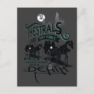 Harry Potter   Grafische Typografie Thestrals Briefkaart