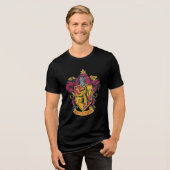 Harry Potter | Griffoendor Wapen Goud en Rood Tri-Blend Shirt (Voorkant volledig)