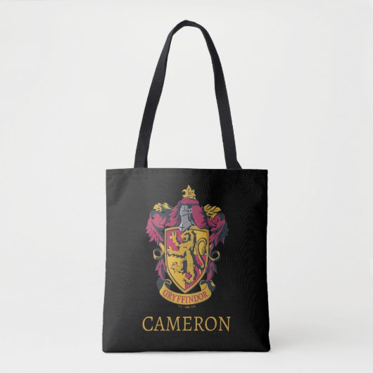 Harry Potter | Griffoendor Wapenschild Goud en Roo Tote Bag (Voorkant)