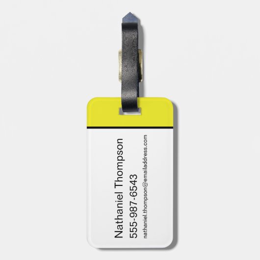 HARRY POTTER™ | GRYFFINDOR™ Athletic Badge Bagagelabel (Achterkant verticaal)