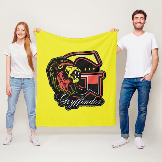 HARRY POTTER™ | GRYFFINDOR™ Athletic Badge Fleece Deken (In situ)