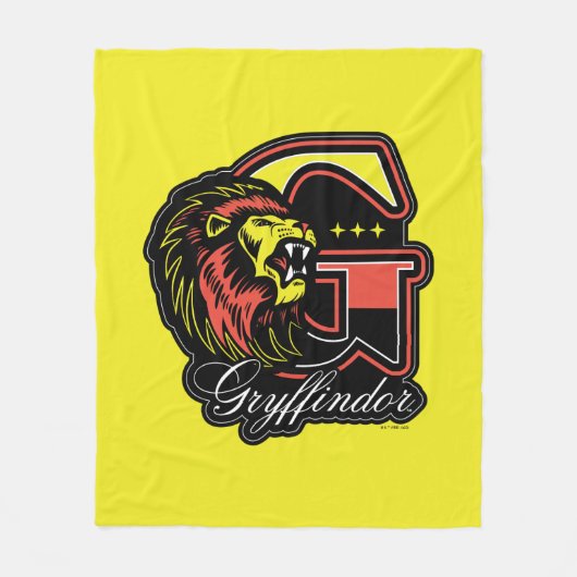 HARRY POTTER™ | GRYFFINDOR™ Athletic Badge Fleece Deken (Voorkant)
