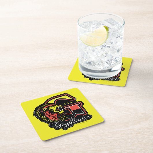HARRY POTTER™ | GRYFFINDOR™ Athletic Badge Kartonnen Onderzetters (Insitu)