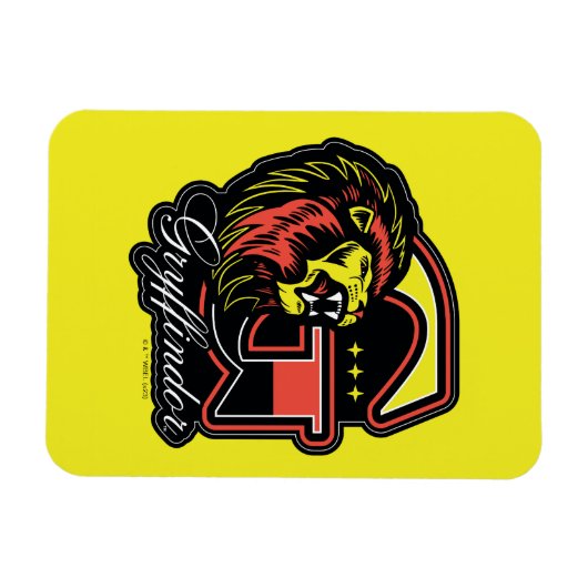 HARRY POTTER™ | GRYFFINDOR™ Athletic Badge Magneet (Horizontaal)