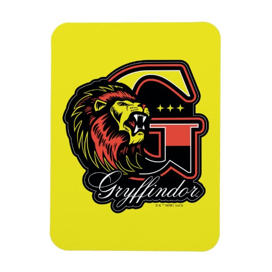 HARRY POTTER™ | GRYFFINDOR™ Athletic Badge Magneet (Verticaal)