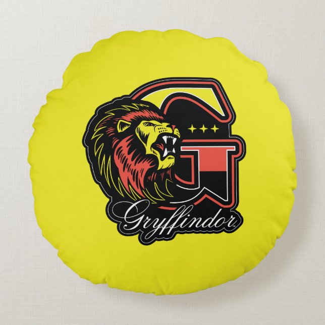 HARRY POTTER™ | GRYFFINDOR™ Athletic Badge Rond Kussen (Voorkant)