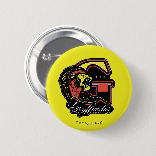 HARRY POTTER™ | GRYFFINDOR™ Athletic Badge Ronde Button 5,7 Cm (Voorkant /achterkant)