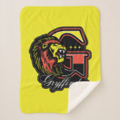 HARRY POTTER™ | GRYFFINDOR™ Athletic Badge Sherpa Deken (Voorkant)