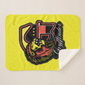 HARRY POTTER™ | GRYFFINDOR™ Athletic Badge Sherpa Deken (Voorkant (horizontaal))