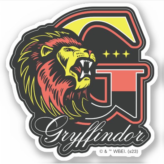 HARRY POTTER™ | GRYFFINDOR™ Athletic Badge Sticker (Voorkant)