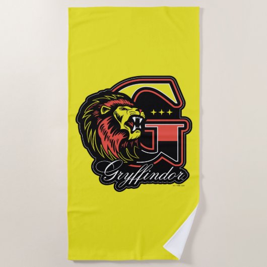 HARRY POTTER™ | GRYFFINDOR™ Athletic Badge Strandlaken (Voorkant)