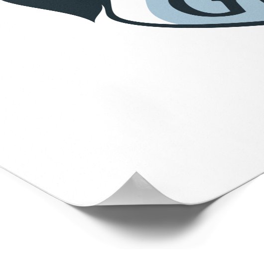 Harry Potter | Gryffindor Crest Blue Poster (Hoek)